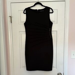 Ivanka Trump Black Sleeveless Knee-Length Sheath Dress